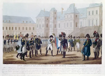 Napoleon I Kissing the Flag, or The Farewell at Fontainebleau, 20th April 1814